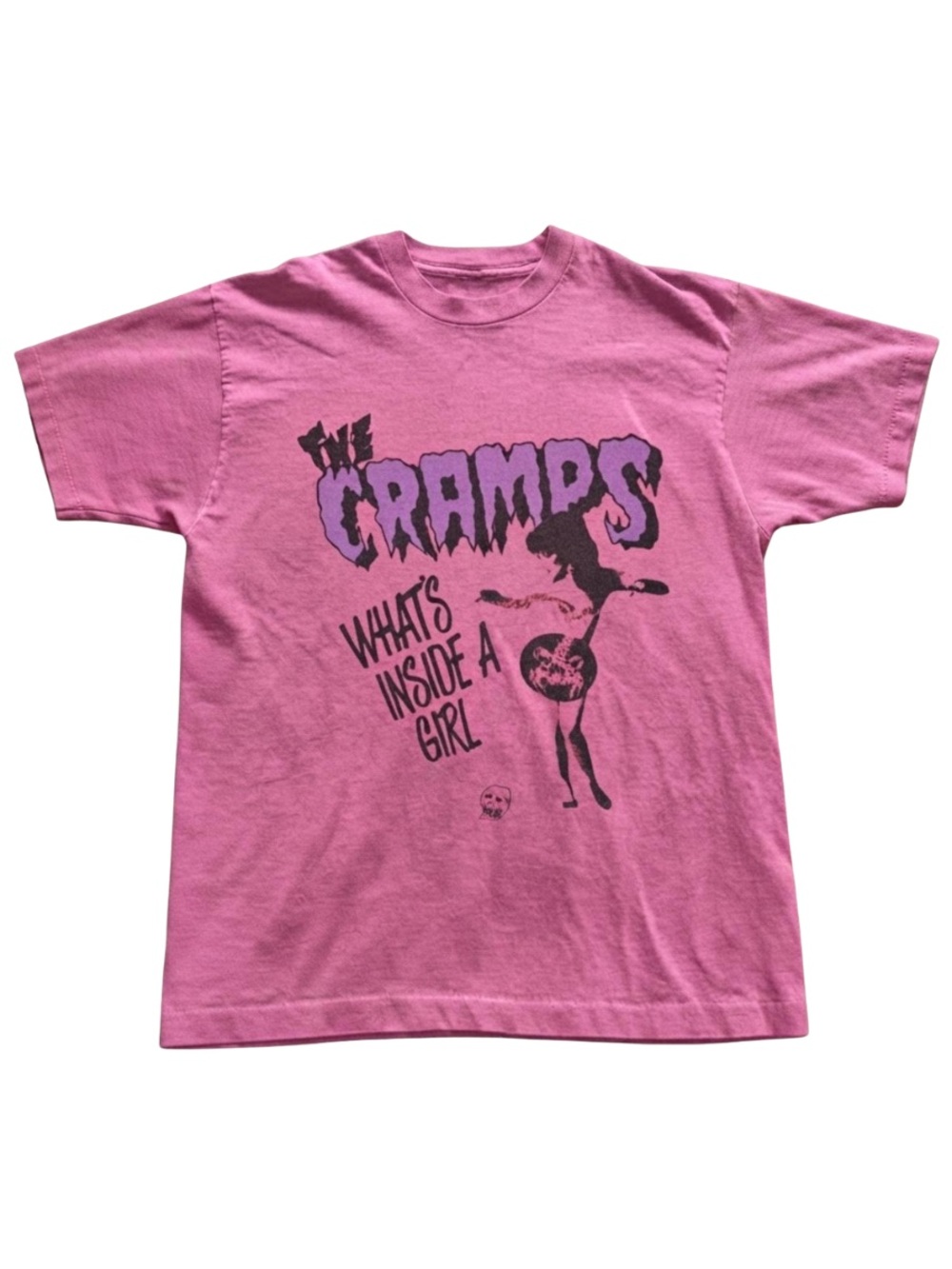 Gildan Pink The Cramps 'What's Inside a Girl' Graphic Tee